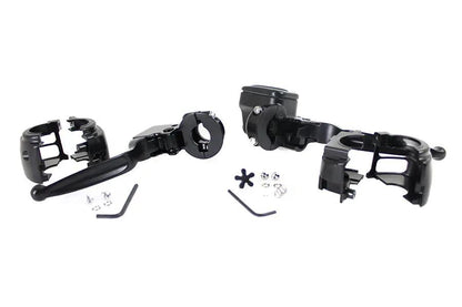 V-Twin Handlebar Control Kit Black for Harley Davidson FLHT and FLHX 2017-2024 by V-Twin