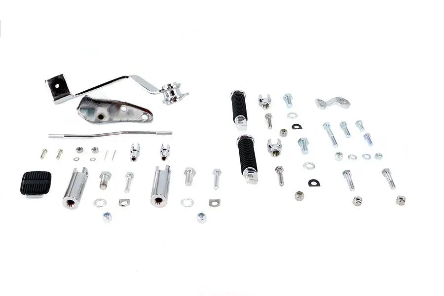 V-Twin Rigid Forward Brake Pedal Kit Chrome for Harley Davidson FL 1947-1956 by V-Twin