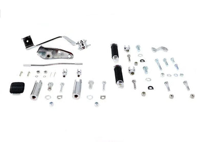 V-Twin Rigid Forward Brake Pedal Kit Chrome for Harley Davidson FL 1947-1956 by V-Twin