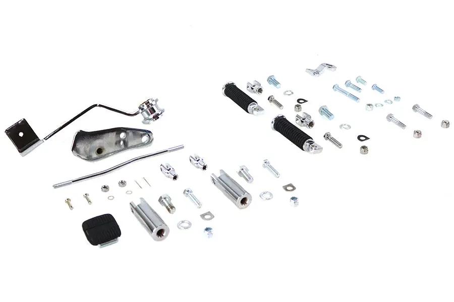 V-Twin Rigid Forward Brake Pedal Kit Chrome for Harley Davidson FL 1947-1956 by V-Twin
