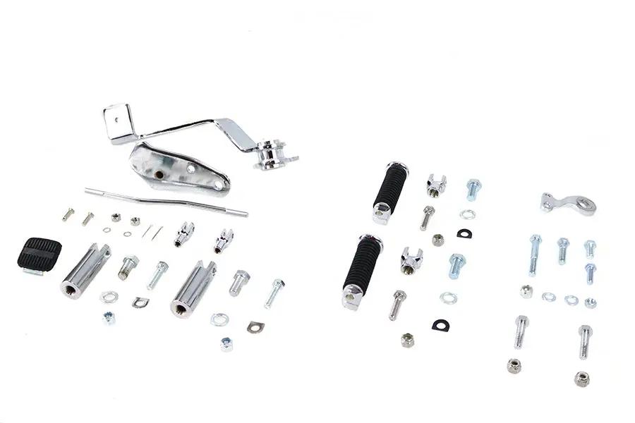 V-Twin Rigid Forward Brake Pedal Kit Chrome for Harley Davidson FL 1947-1956 by V-Twin