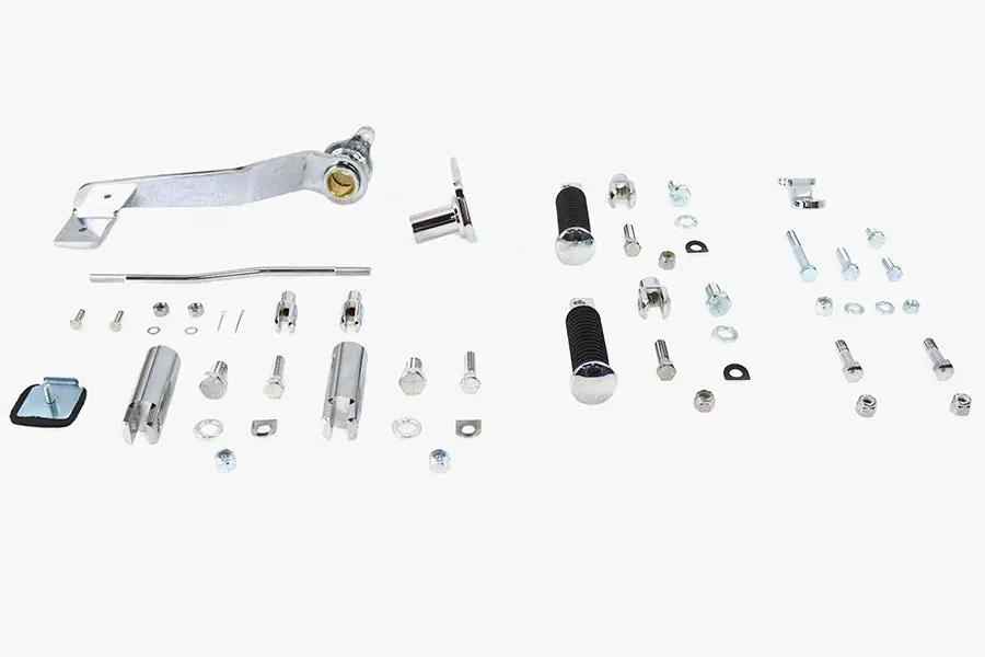 V-Twin Rigid Forward Brake Pedal Kit Chrome for Harley Davidson FL 1947-1956 by V-Twin