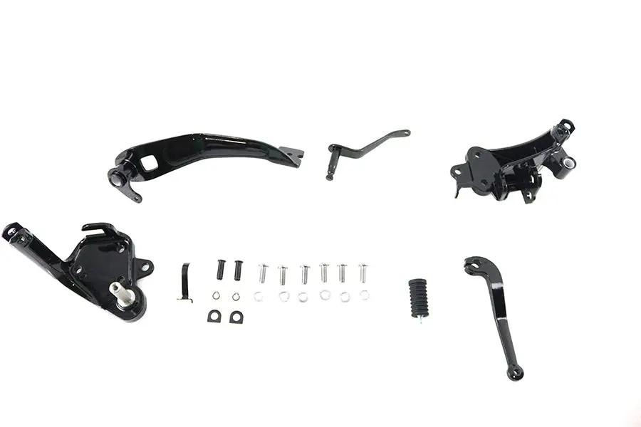 V-Twin FLST Forward Control Conversion Kit Black for Harley Davidson 2007-2016 by V-Twin