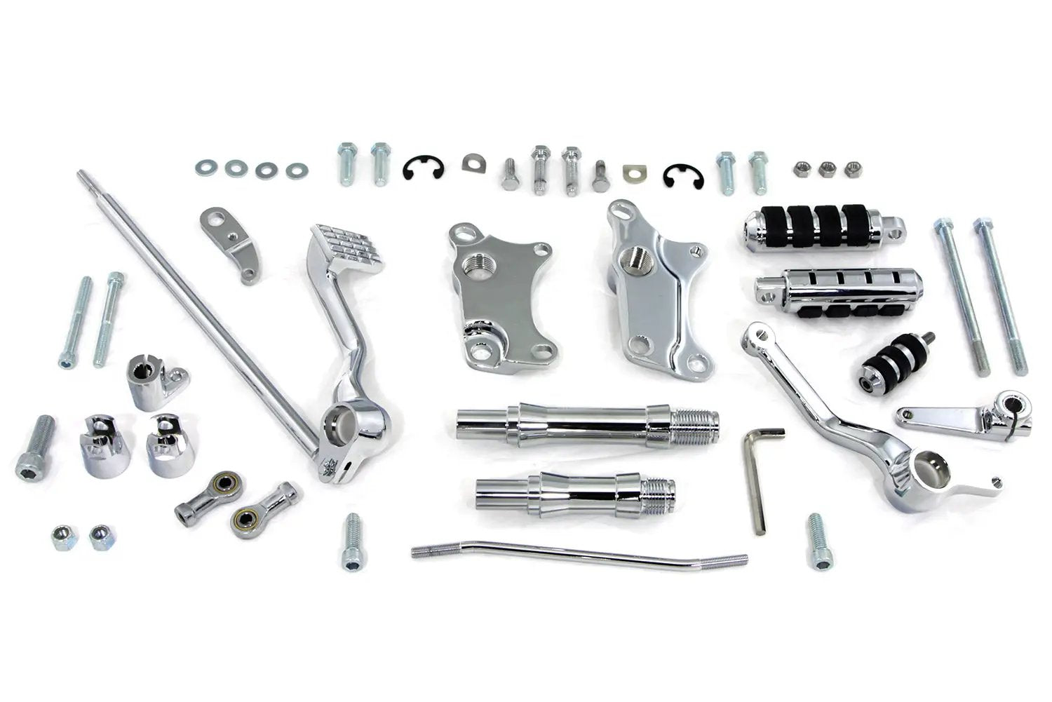 V-Twin Forward Control Kit Chrome for Harley Davidson XL Models - Part 22-0719 by V-Twin