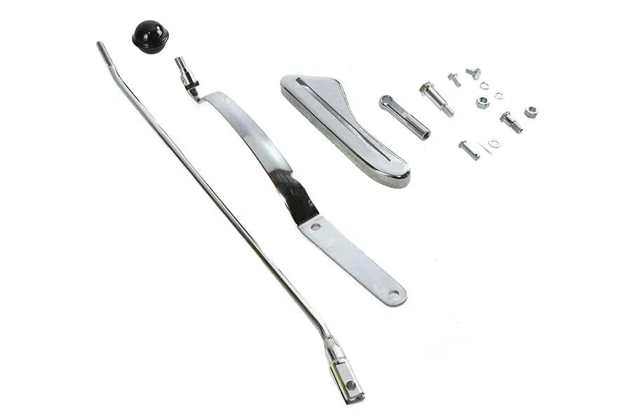 V-Twin Chrome Tank Hand Shifter Control Kit for Harley Davidson FL 1947-1956 by V-Twin