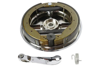 Motorshop Rear Brake Backing Plate Kit Chrome for Harley Davidson XL (1973-1974) by Motorshop