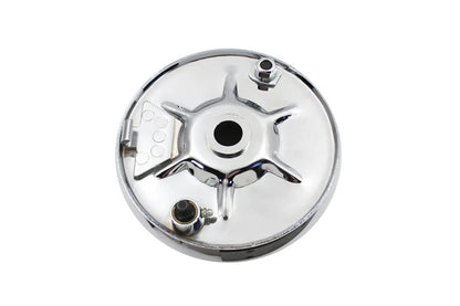 V-Twin Rear Mechanical Brake Backing Plate Kit Chrome for Harley Davidson EL and FL (Part Number 74543) by V-Twin