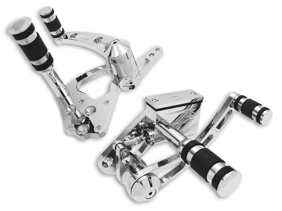 V-Twin Billet Forward Control Kit Chrome - Part No. 35-0153 by V-Twin