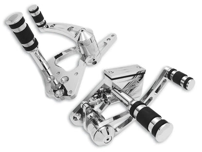 V-Twin Billet Forward Control Kit Chrome - Part No. 35-0153 by V-Twin