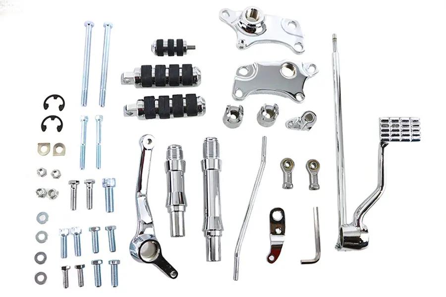 V-Twin Forward Control Kit Chrome for Harley Davidson XL Models - Part 27-0766 by V-Twin