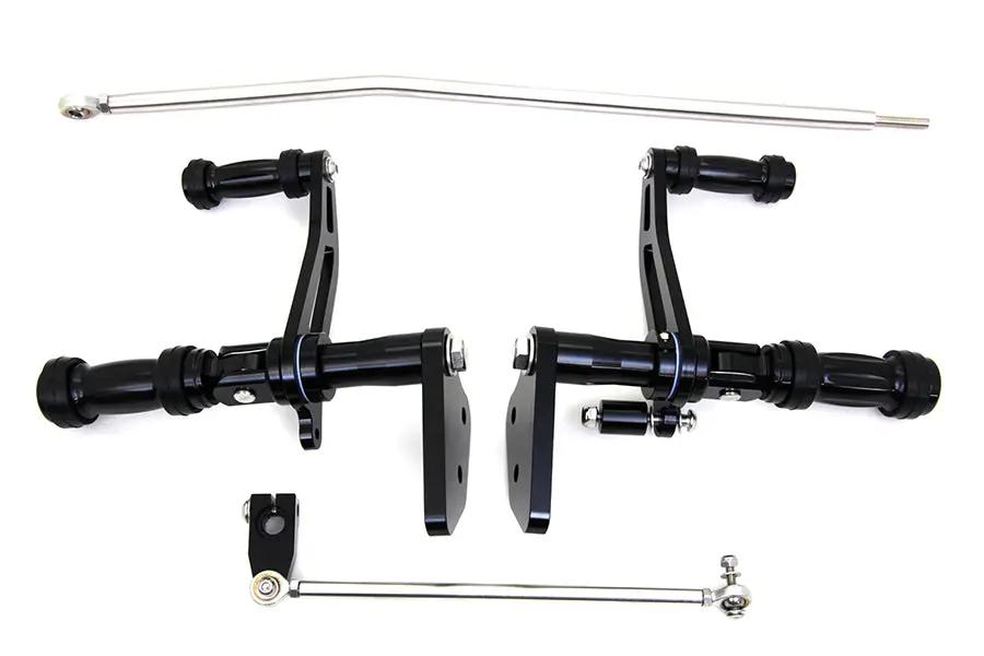 V-Twin Billet Forward Control Kit Black for Harley Davidson FXD (2003-2012) by V-Twin