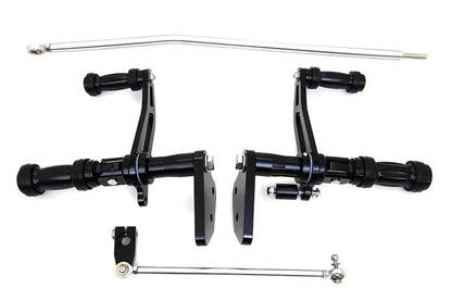 V-Twin Billet Forward Control Kit Black for Harley Davidson FXD (2003-2012) by V-Twin
