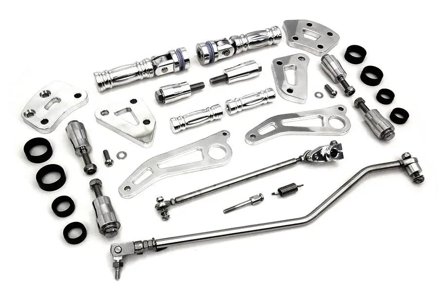 V-Twin Billet Forward Control Kit Polished for Harley Davidson XL (2004-2013) by V-Twin