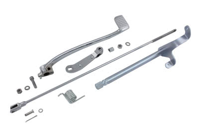 V-Twin 22-0811 Rear Chrome Brake Pedal Linkage Kit for 1967-1974 Harley-Davidson XL