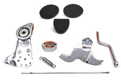 V-Twin Chrome Foot Clutch Assembly for Harley Davidson FL 1965-1974 by V-Twin