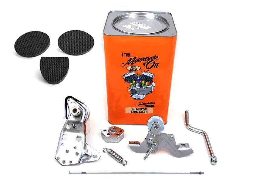 V-Twin Chrome Foot Clutch Assembly for Harley Davidson FL 1965-1974 by V-Twin