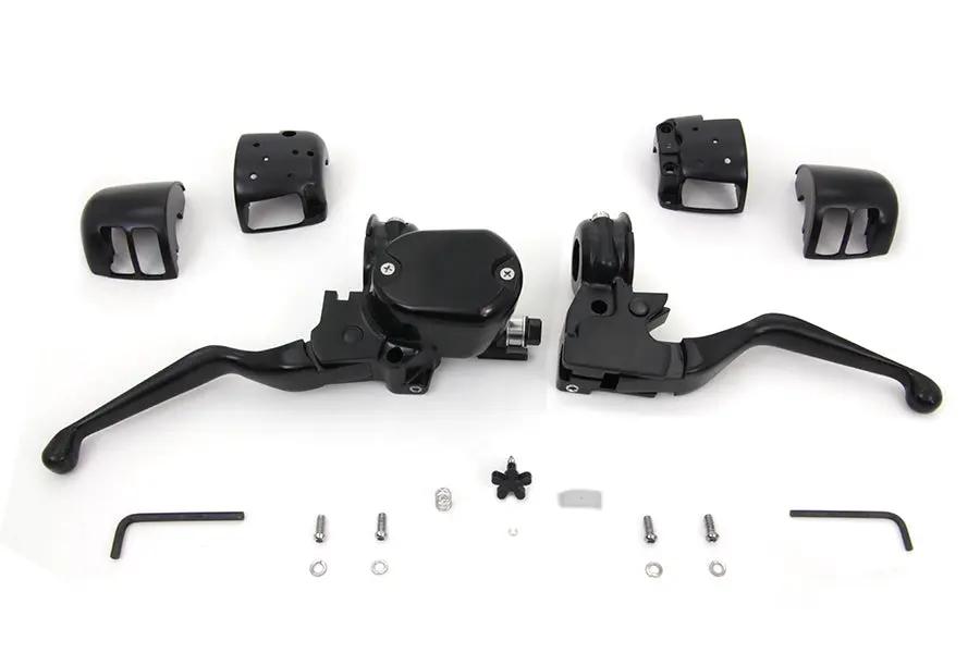 V-Twin Handlebar Control Kit Black for Harley Davidson XL Models - Part H07-0666MB by V-Twin