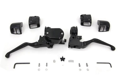 V-Twin Handlebar Control Kit Black for Harley Davidson XL Models - Part H07-0666MB by V-Twin