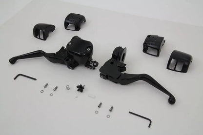 V-Twin Handlebar Control Kit Black for Harley Davidson XL Models - Part H07-0666MB by V-Twin