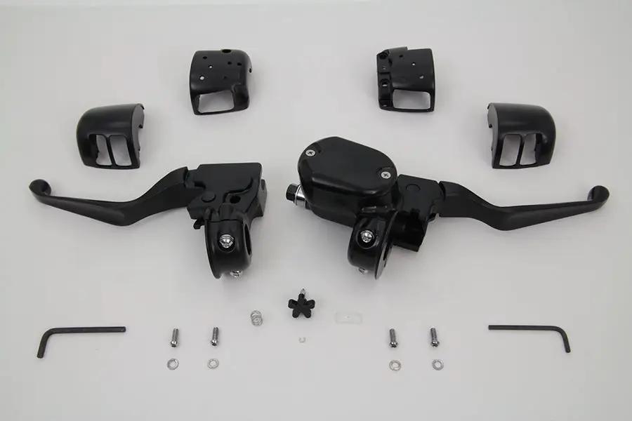 V-Twin Handlebar Control Kit Black for Harley Davidson XL Models - Part H07-0666MB by V-Twin