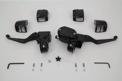 V-Twin Handlebar Control Kit Black for Harley Davidson XL Models - Part H07-0666MB by V-Twin