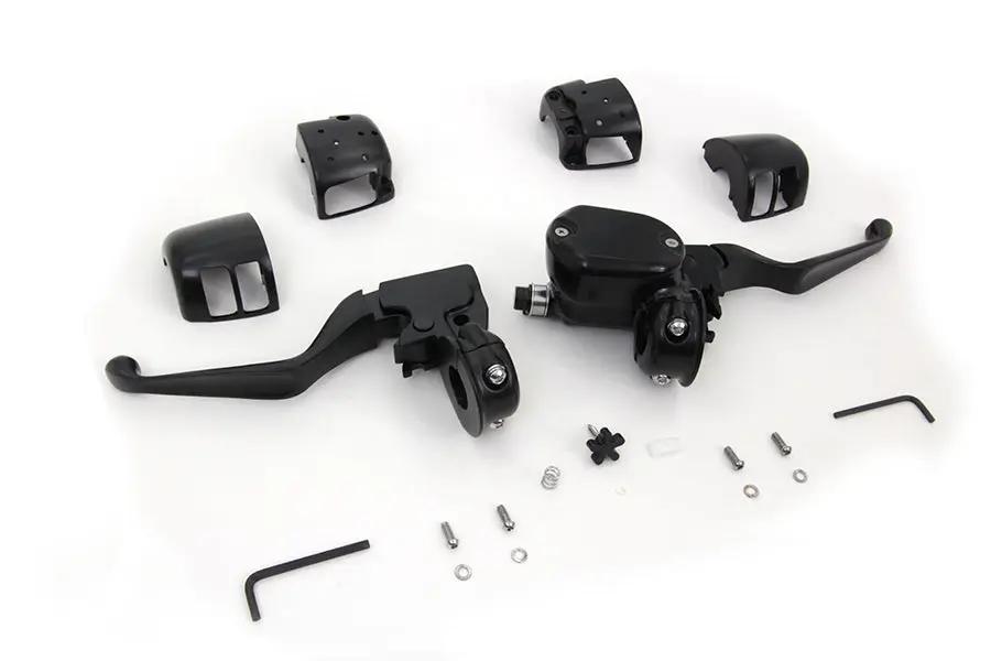 V-Twin Handlebar Control Kit Black for Harley Davidson XL Models - Part H07-0666MB by V-Twin