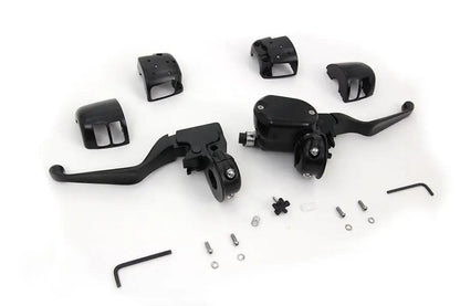 V-Twin Handlebar Control Kit Black for Harley Davidson XL Models - Part H07-0666MB by V-Twin