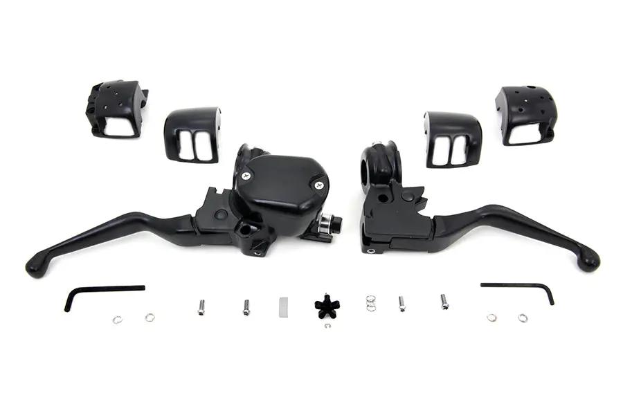 V-Twin Handlebar Control Kit Black for Harley Davidson XL (Part H07-0676MB) by V-Twin