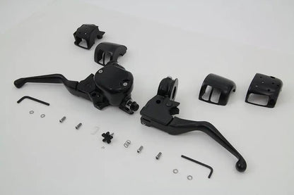V-Twin Handlebar Control Kit Black for Harley Davidson XL (Part H07-0676MB) by V-Twin