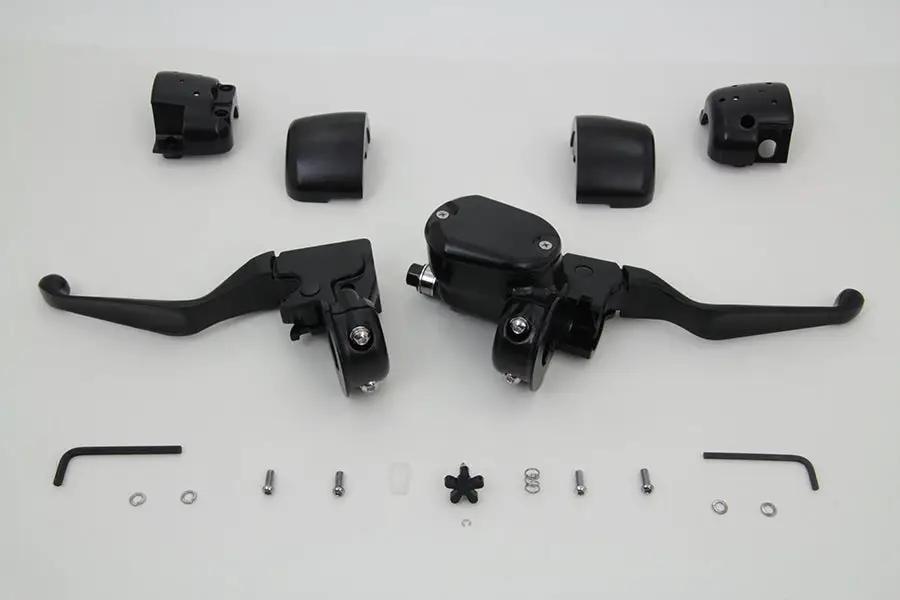 V-Twin Handlebar Control Kit Black for Harley Davidson XL (Part H07-0676MB) by V-Twin