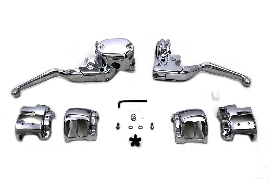 V-Twin Handlebar Control Kit Chrome for 2014-2023 Harley Davidson XL Models by V-Twin