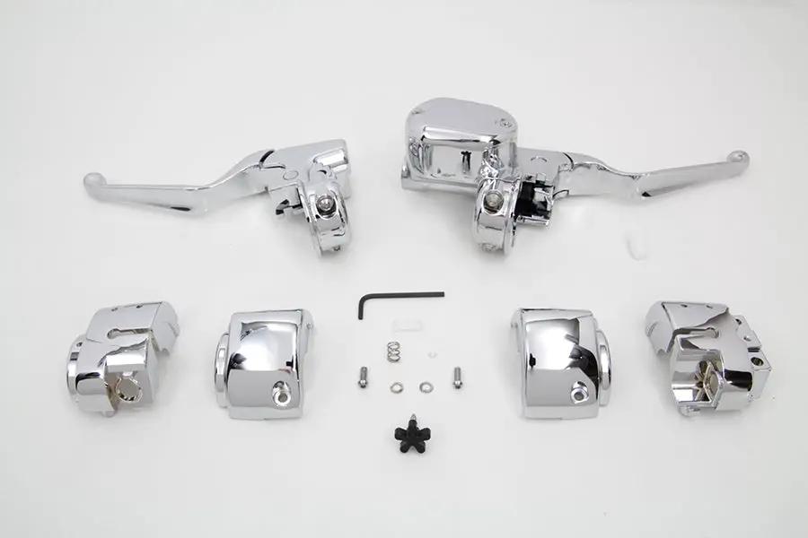 V-Twin Handlebar Control Kit Chrome for 2014-2023 Harley Davidson XL Models by V-Twin