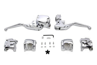 V-Twin Handlebar Control Kit Chrome for 2014-2023 Harley Davidson XL Models by V-Twin
