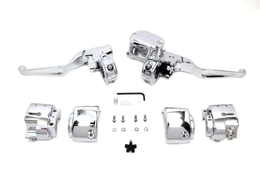 V-Twin Handlebar Control Kit Chrome for 2014-2023 Harley Davidson XL Models by V-Twin