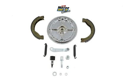 Motorshop Rear Brake Backing Plate Kit Polished for Harley Davidson XL and K Models by Motorshop