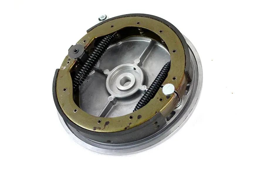 Motorshop Rear Brake Backing Plate Kit Polished for Harley Davidson XL and K Models by Motorshop