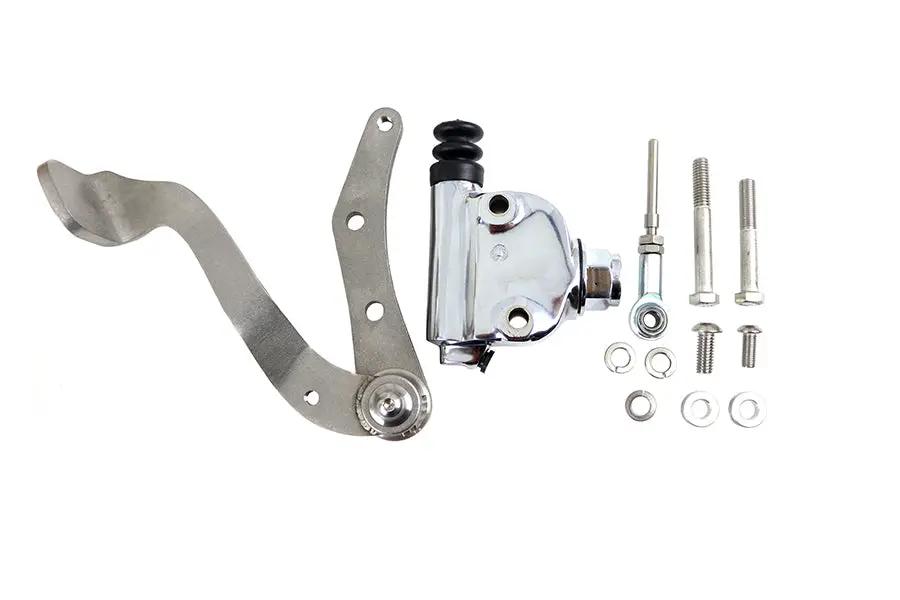 Prism Brake Pedal Assembly Natural Stainless - Supports Mid Style Footpeg Support Bars by Prism