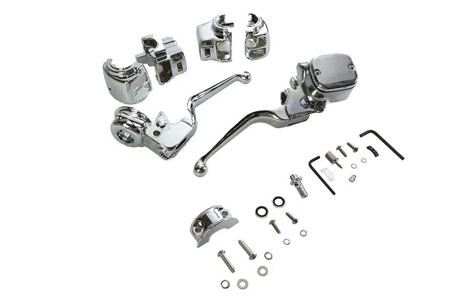 V-Twin Chrome Handlebar Control Kit for Harley Davidson FLT Models - Part 87305 by V-Twin