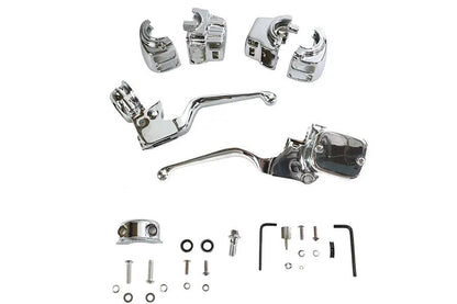 V-Twin Chrome Handlebar Control Kit for Harley Davidson FLT Models - Part 87305 by V-Twin