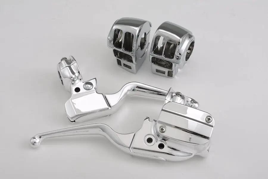 V-Twin Chrome Handlebar Control Kit for Harley Davidson FLT (Part #H07-0781) by V-Twin