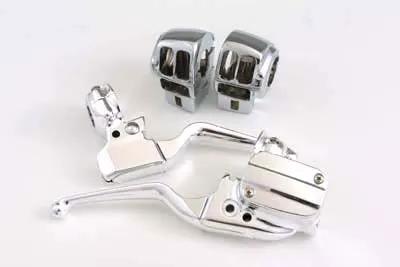 V-Twin Chrome Handlebar Control Kit - Fits Harley Davidson FLT (1996-2005) Part #87306 by V-Twin