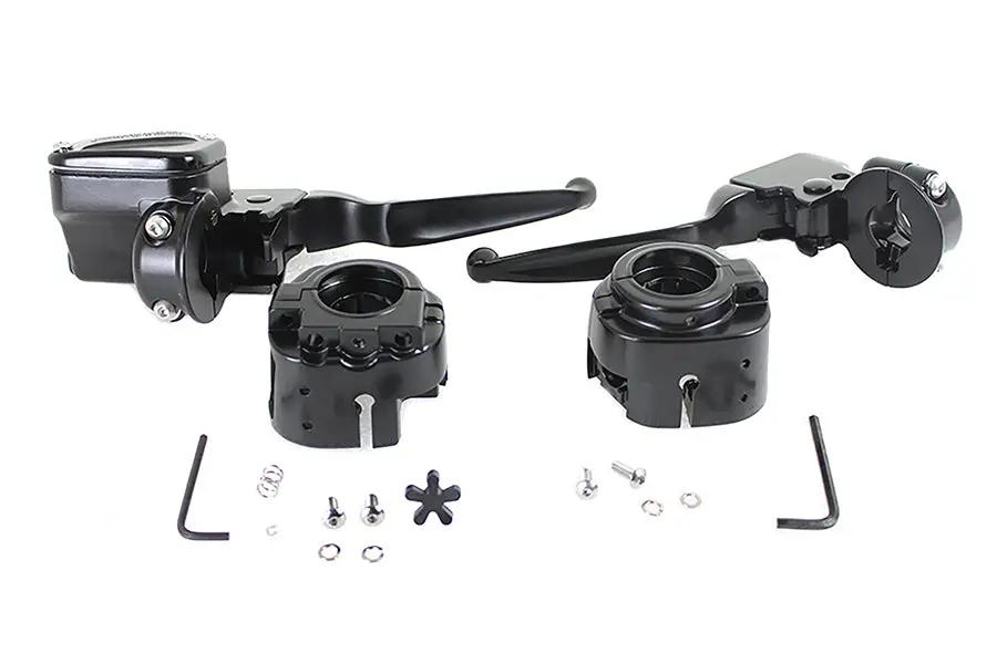 V-Twin Handlebar Control Kit Black for Harley Davidson (Part #053455) by V-Twin