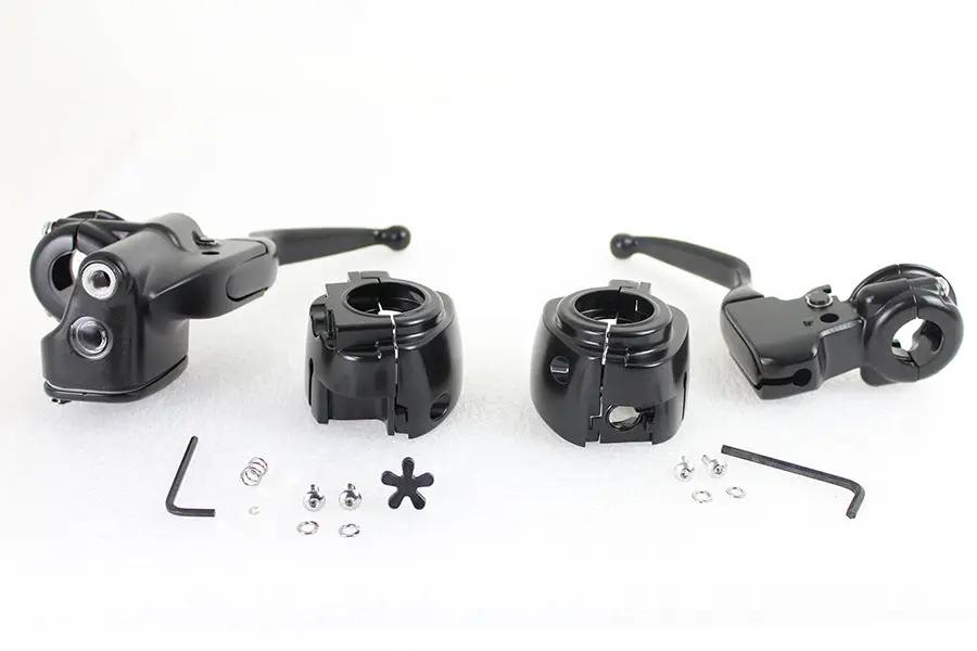 V-Twin Handlebar Control Kit Black for Harley Davidson (Part #053455) by V-Twin