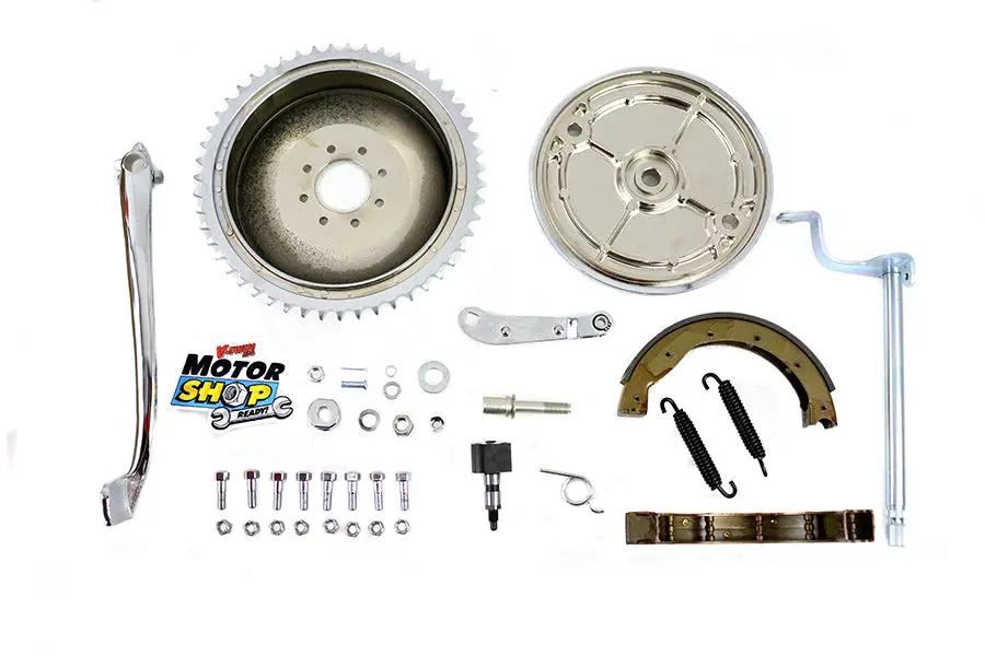 V-Twin Rear Brake Kit Chrome for Harley Davidson XL Models (1957-1966) by V-Twin