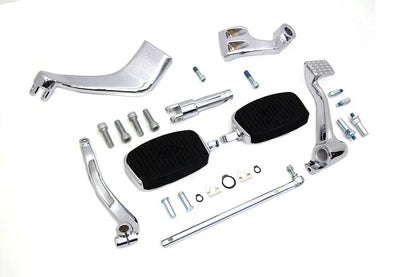 V-Twin Chrome 3 Inch Extension Mid Control Kit with Mini Footboards for Harley Davidson XL by V-Twin
