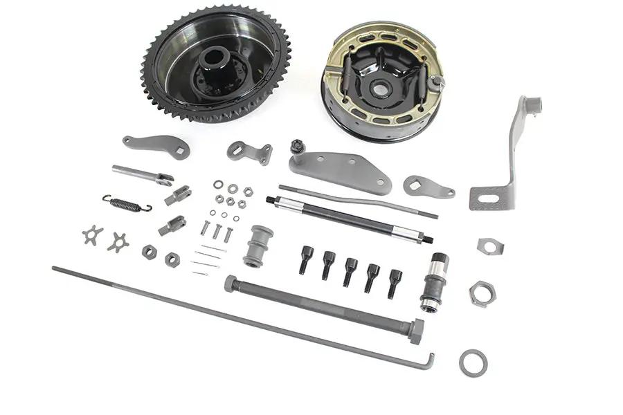 V-Twin Rear Mechanical Brake Assembly Kit for Harley Davidson 1937-1946 EL and FL Models by V-Twin