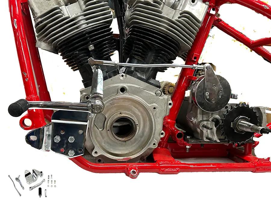 V-Twin Chrome Shifter Control Kit for Harley Davidson FX and FL Models by V-Twin