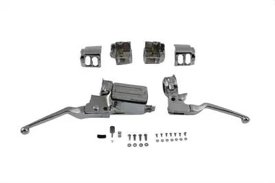 V-Twin Chrome Handlebar Control Kit for Harley Davidson FLT 11/16 inch Dual Disc by V-Twin