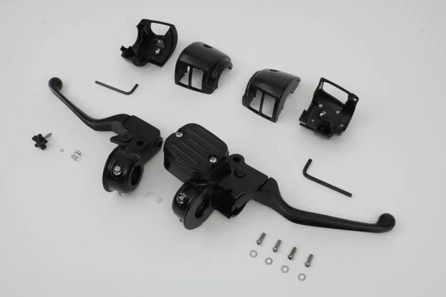 V-Twin Handlebar Control Kit Black for Harley Davidson FXST & FLST (Part #07-0641NMB *10S) by V-Twin