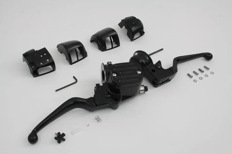 V-Twin Handlebar Control Kit Black for Harley Davidson FXST & FLST (Part #07-0641NMB *10S) by V-Twin